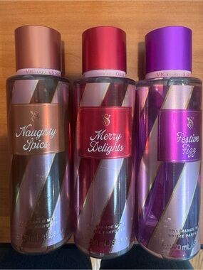Victoria's Secret Fragrance Mist Trio - Copper, Red, Purple